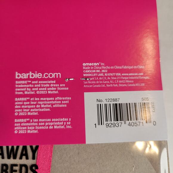 Barbie Let’s Go Party Banner - 12 Ft Holographic Hanging Decoration Birthday - Picture 7 of 9